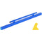 Concrete Screed, 120.5 cm Screed with Level Vial, Easy Cleanup & End Cap Design, Aluminum Lightweight & Reversable Handle for Leveling Floors, Small-Scale Construction and Home Renovation