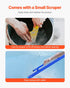 Concrete Screed, 120.5 cm Screed with Level Vial, Easy Cleanup & End Cap Design, Aluminum Lightweight & Reversable Handle for Leveling Floors, Small-Scale Construction and Home Renovation