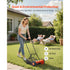 40cm Push Reel Lawn Mower 5-Blade Adjustable Height Grass Catcher 2-Wheel