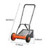 40cm Push Reel Lawn Mower 5-Blade Adjustable Height Grass Catcher 2-Wheel