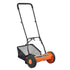 40cm Push Reel Lawn Mower 5-Blade Adjustable Height Grass Catcher 2-Wheel