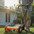 40cm Push Reel Lawn Mower 5-Blade Adjustable Height Grass Catcher 2-Wheel