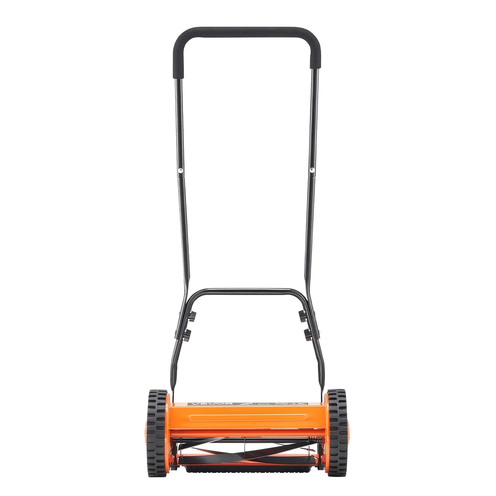 40cm Push Reel Lawn Mower 5-Blade Adjustable Height Grass Catcher 2-Wheel