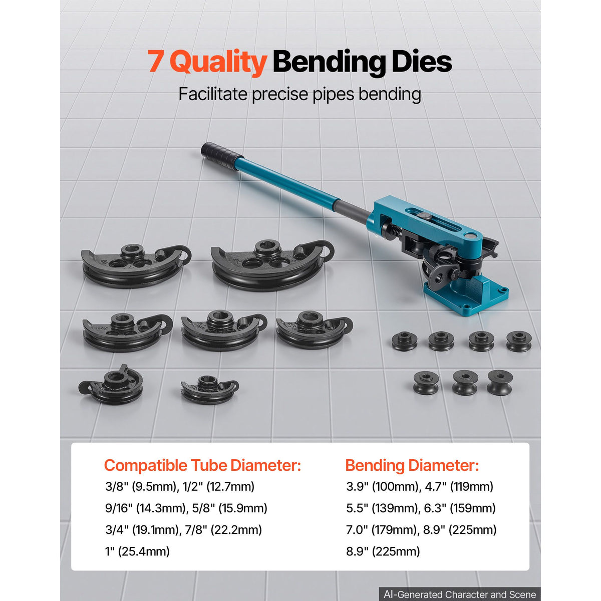 Pipe Tube Bender, 3/8