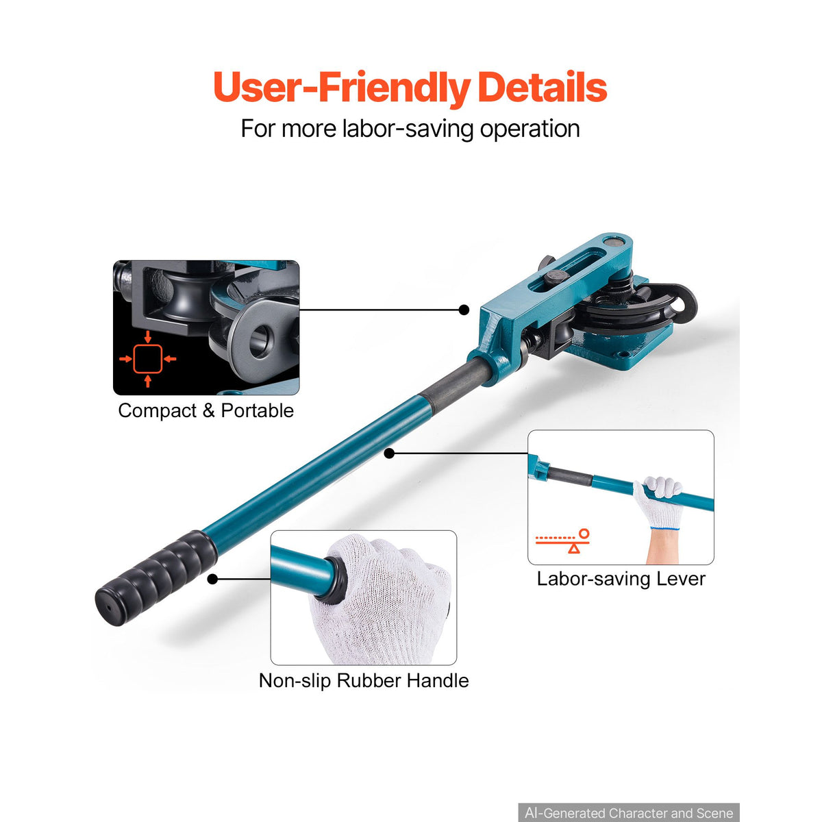 Pipe Tube Bender, 3/8