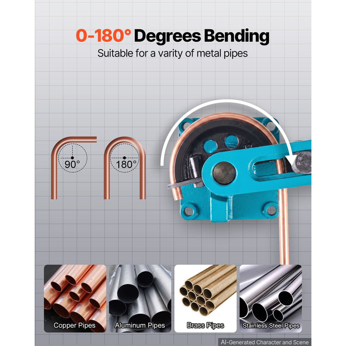 Pipe Tube Bender, 3/8