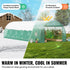 Walk-in Tunnel Greenhouse 29.2x9.7x6.5ft Galvanized Frame PE Cover Green