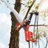 Manual Pole Saw, 118-809.3 cm Extendable Pole Tree Pruner with Scissors, Sharp 65Mn Steel Blade, Lightweight Fiberglass Handle Pole, for High Branch Trimming, Pruning Tool for Palms and Shrubs
