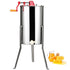 Manual Honey Extractor 3-Frame Stainless Steel Beekeeping Spinner, Kit