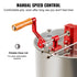 Manual Honey Extractor 3-Frame Stainless Steel Beekeeping Spinner, Kit