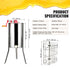 Manual Honey Extractor 3-Frame Stainless Steel Beekeeping Spinner, Kit