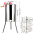 Manual Honey Extractor 3-Frame Stainless Steel Beekeeping Spinner, Kit