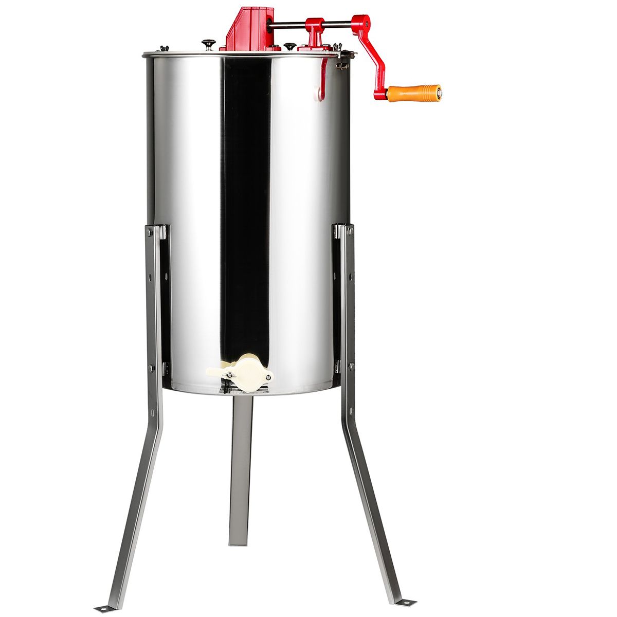 Manual Honey Extractor 3-Frame Stainless Steel Beekeeping Spinner, Kit