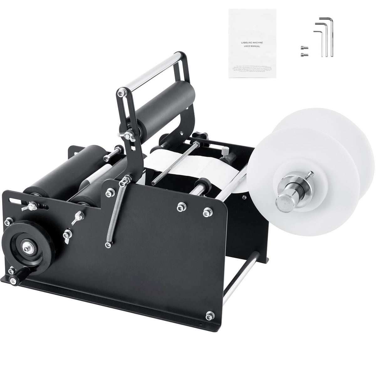 Manual Round Bottle Labeling Machine 15-20pcs/min 20-120mm Label Applicator
