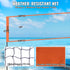 4-Way Volleyball Net, Adjustable Height Badminton Net Set for Backyard Beach Lawn, Outdoor Portable Volleyball Net with Carrying Bag, 4 Square Quick Assemble Game Set For Kids And Adults