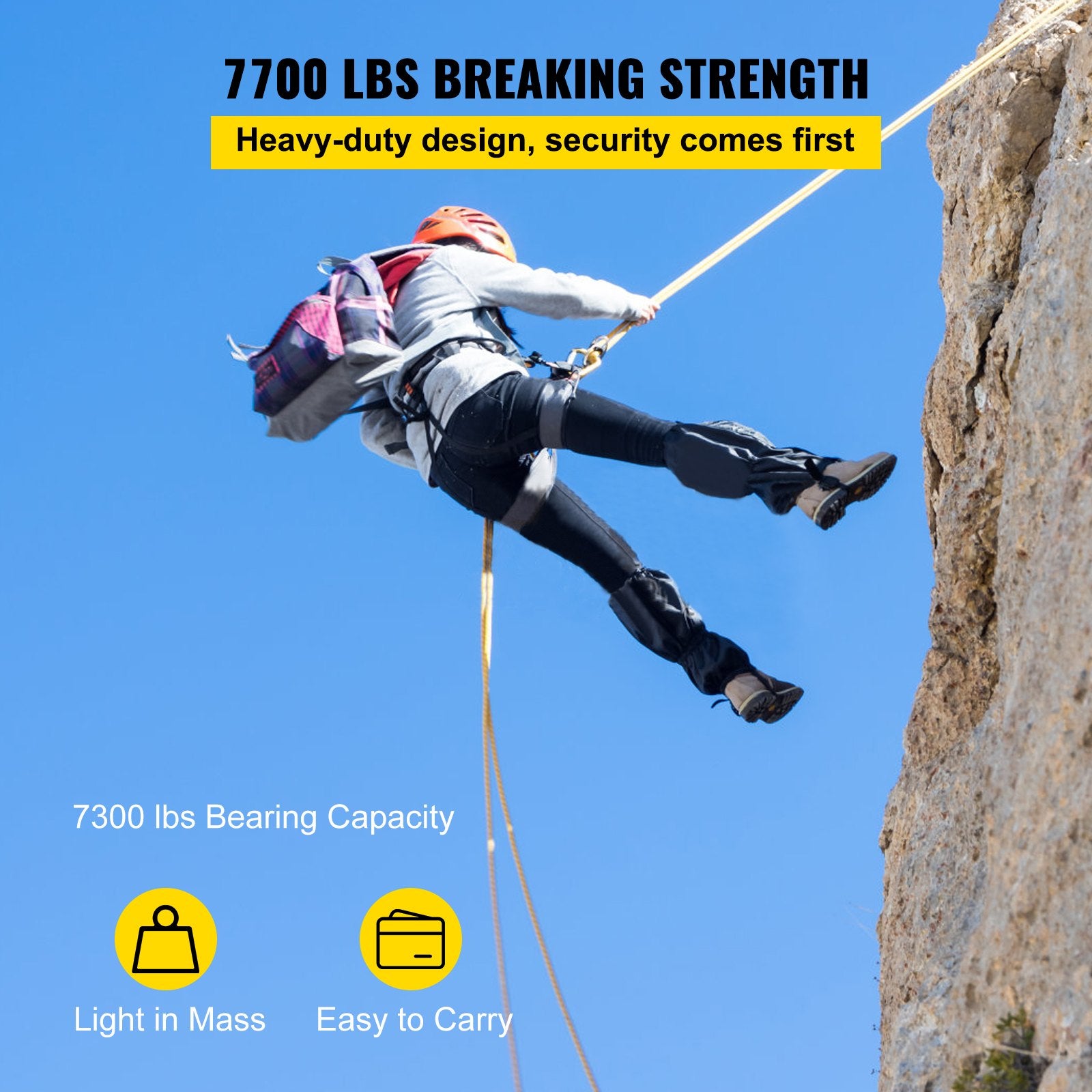 Twin Sheave Block and Tackle 1.09-1.27cm 3048-6096cm Twin Sheave Block with Braid Rope 30-35KN 2994-3495KGS Double Pulley Rigging (1/2