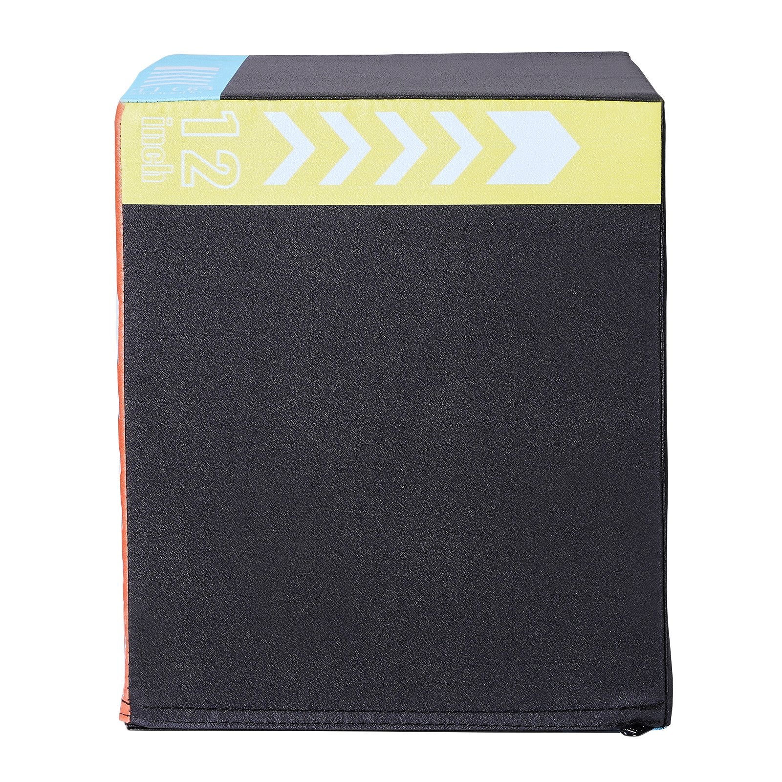 3 in 1 Plyometric Jump Box, 16/14/12 Inch Cotton Plyo Box, Platform & Jumping Agility Box, Anti-Slip Fitness Exercise Step Up Box for Home Gym Training, Conditioning Strength Training, Black