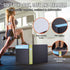 3 in 1 Foam Plyometric Jump Box 30 24 20 Inch Anti-Slip Black