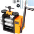 Rolling Mill, 3"/76 mm Jewelry Rolling Mill Machine, 1: 2 Gear Ratio, 3-in-1 Multi-function Rolling Mill, 0.1-7mm Press Thickness for Metal Jewelry Making Sheet Square Wire Semicircle Pattern