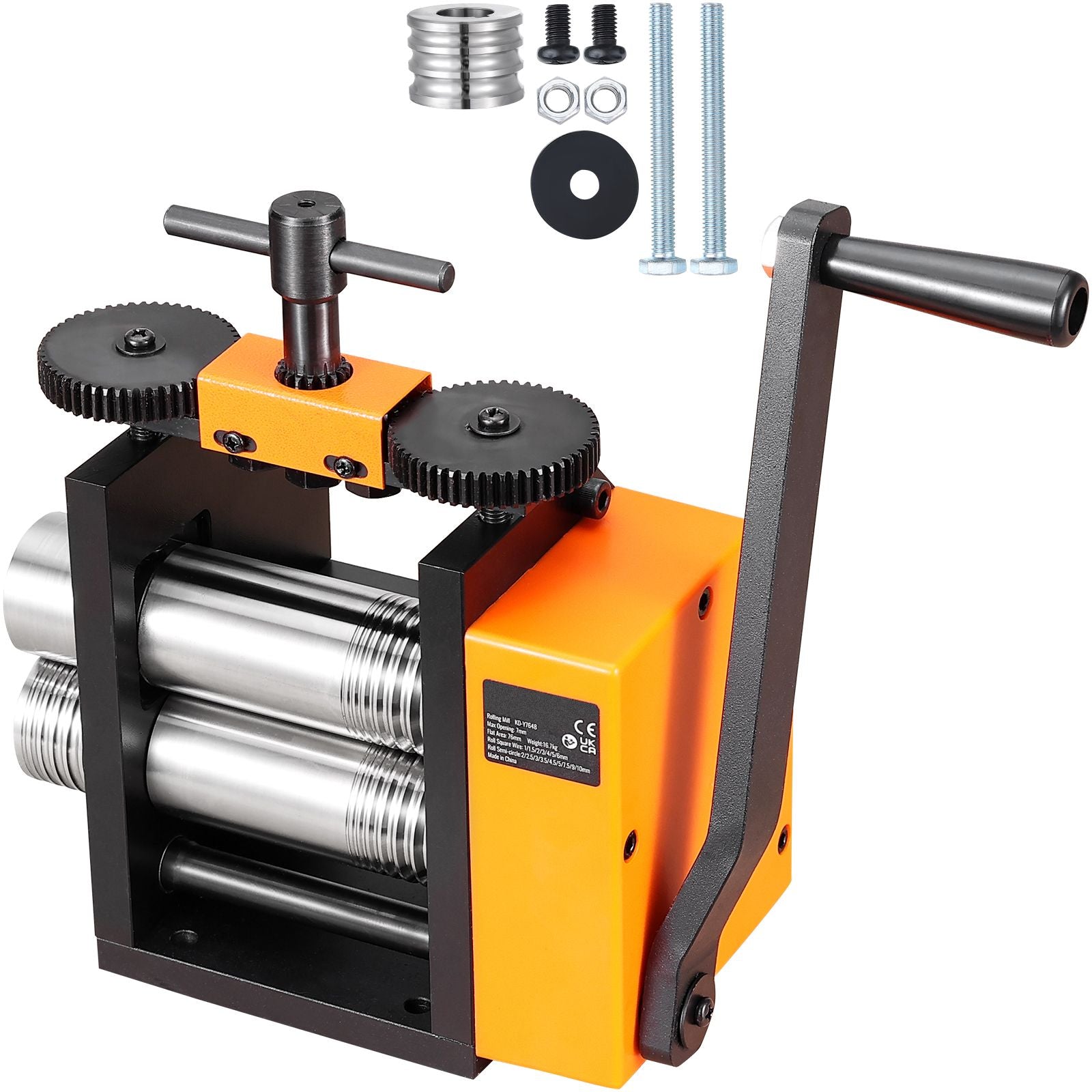 75mm Jewelry Rolling Mill Machine 3-in-1 Wire Sheet Metal Roller