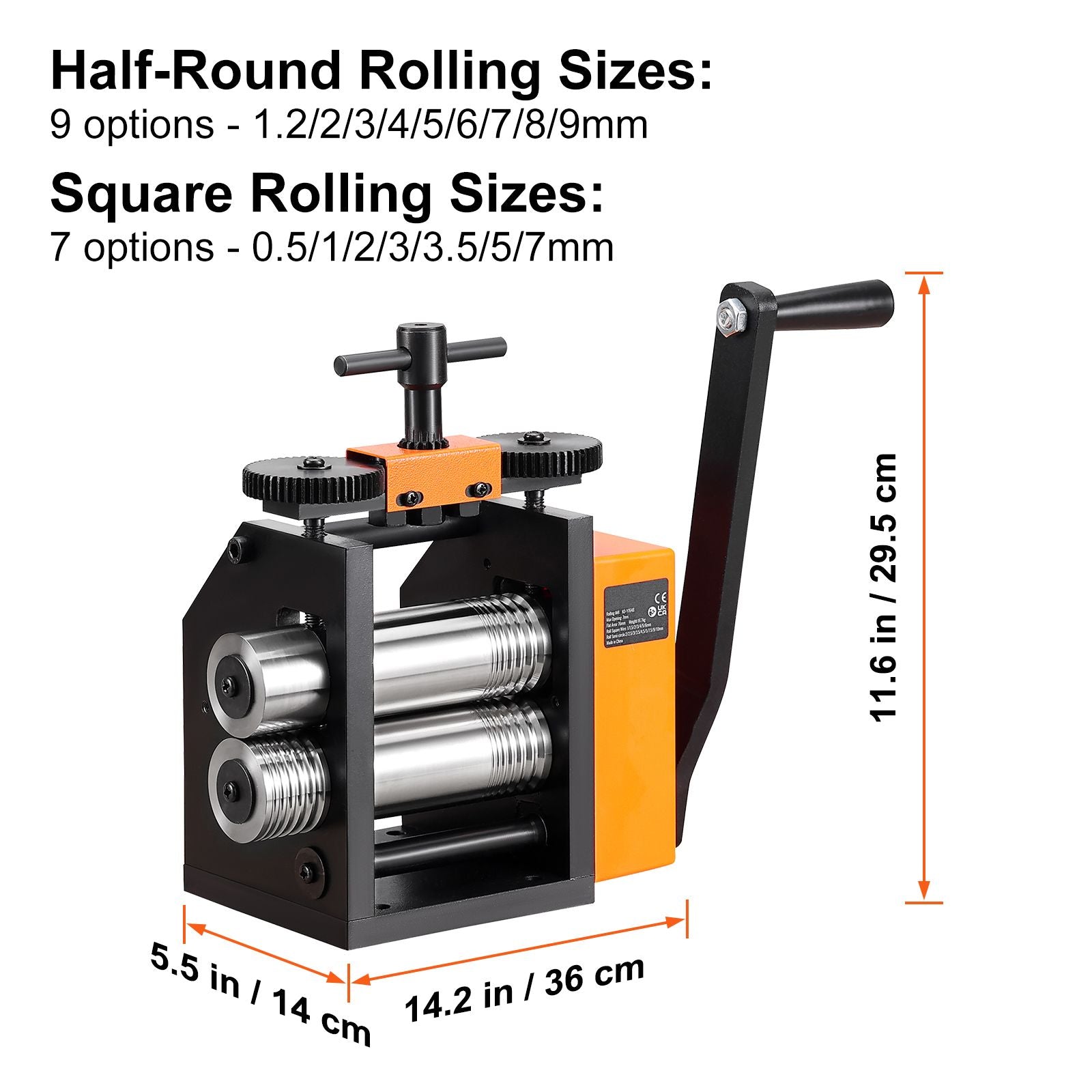 75mm Jewelry Rolling Mill Machine 3-in-1 Wire Sheet Metal Roller