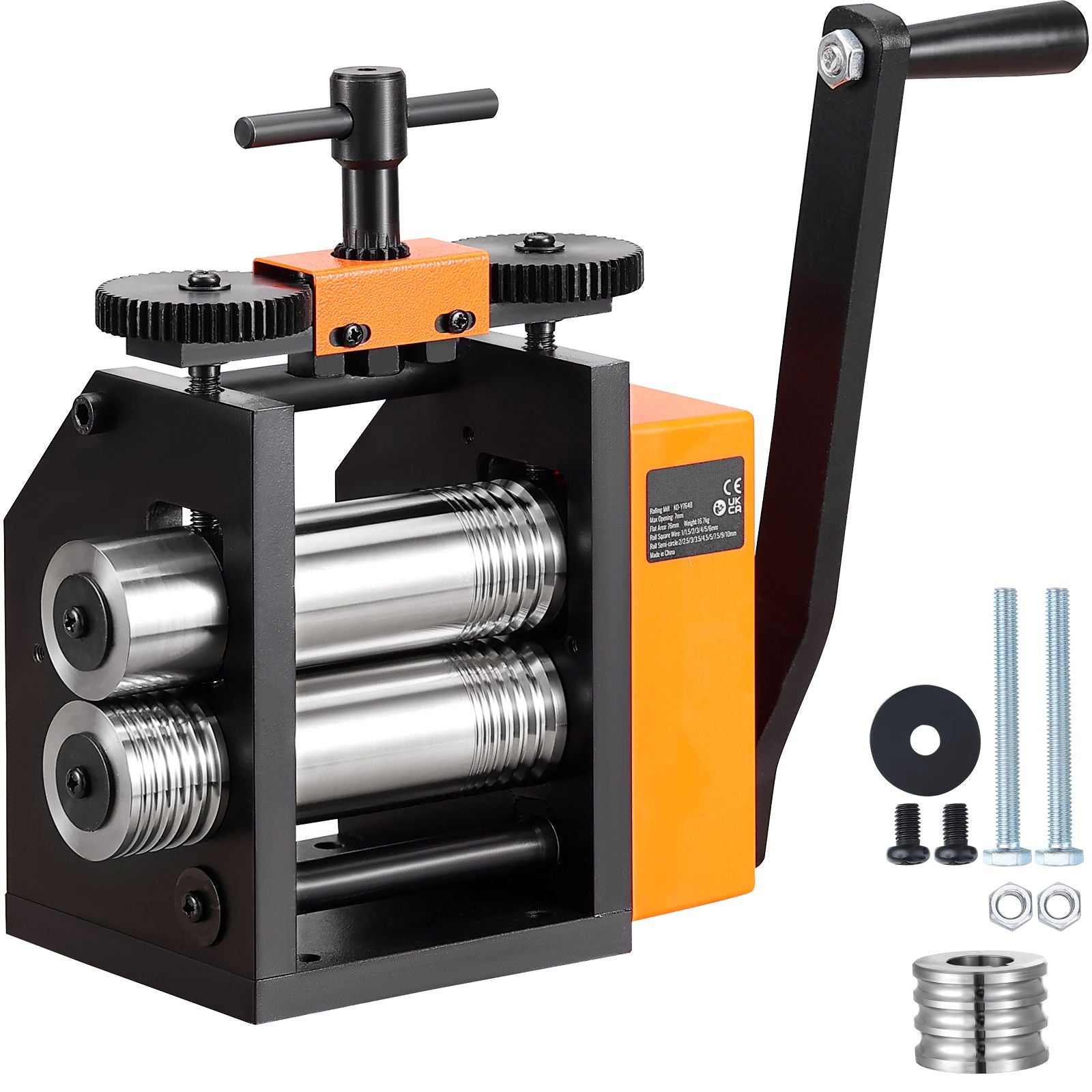 75mm Jewelry Rolling Mill Machine 3-in-1 Wire Sheet Metal Roller