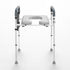 Raised Toilet Seat, 7-Position Height Adjustment 655-805 Mm, 158.7 kg Weight Capacity, with Comfort Padded Aluminum Frame, Universal Toilet Seat Riser, for Elderly, Handicap, Pregnant, Medical