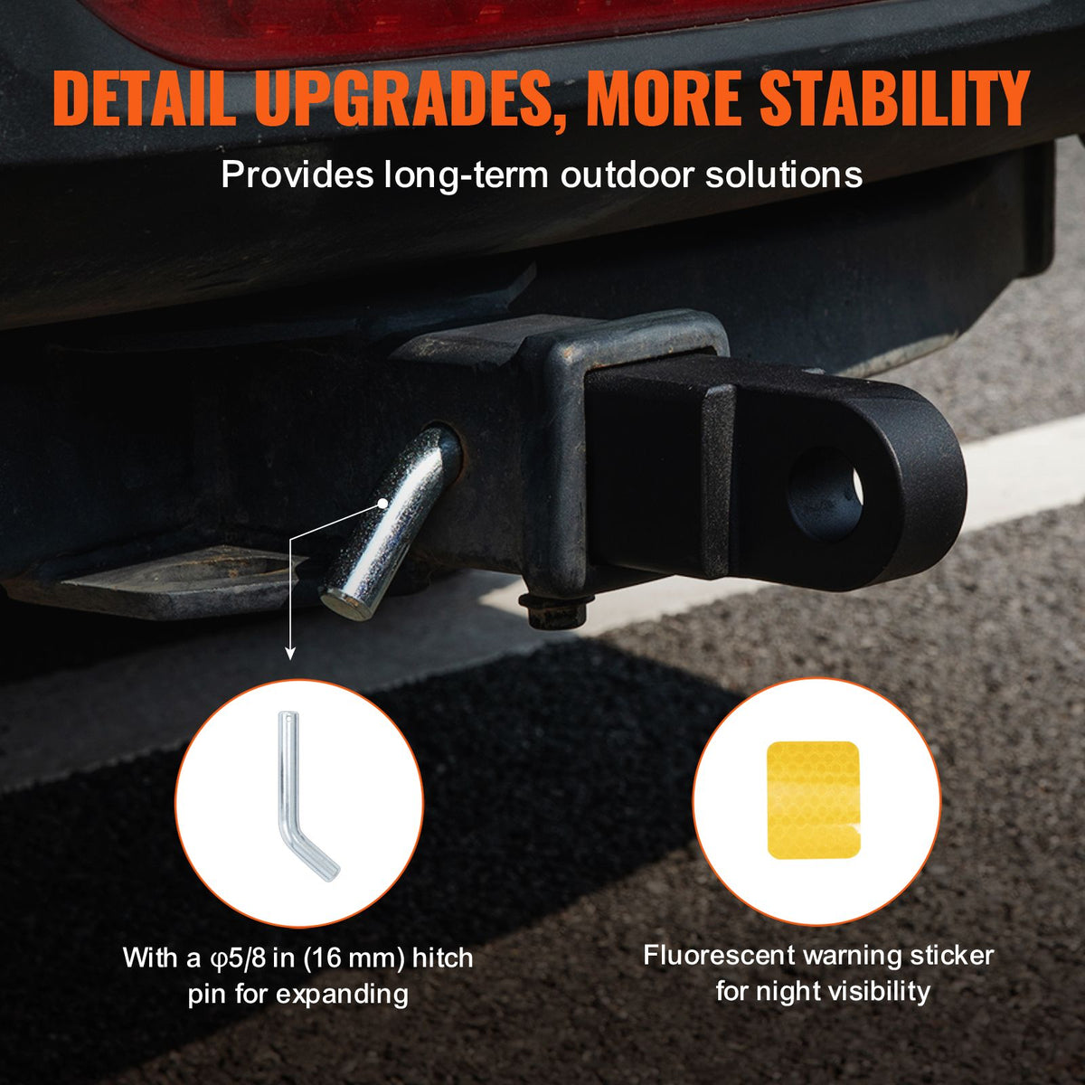 50mm Trailer Shackle Hitch Receiver Heavy Duty Tow Recovery for Truck Jeep