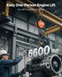 Hand Chain Hoist, 3 Ton Capacity, Manual Chain Block with Upgrade G80 Galvanized Chain, 6 m Lifting Height, Heavy Duty Pulley Hoist for Garage Warehouse Automotive Machinery, Orange