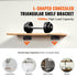 6PCS Heavy Duty Floating Shelf Brackets 16cm Black Steel Wall Mount