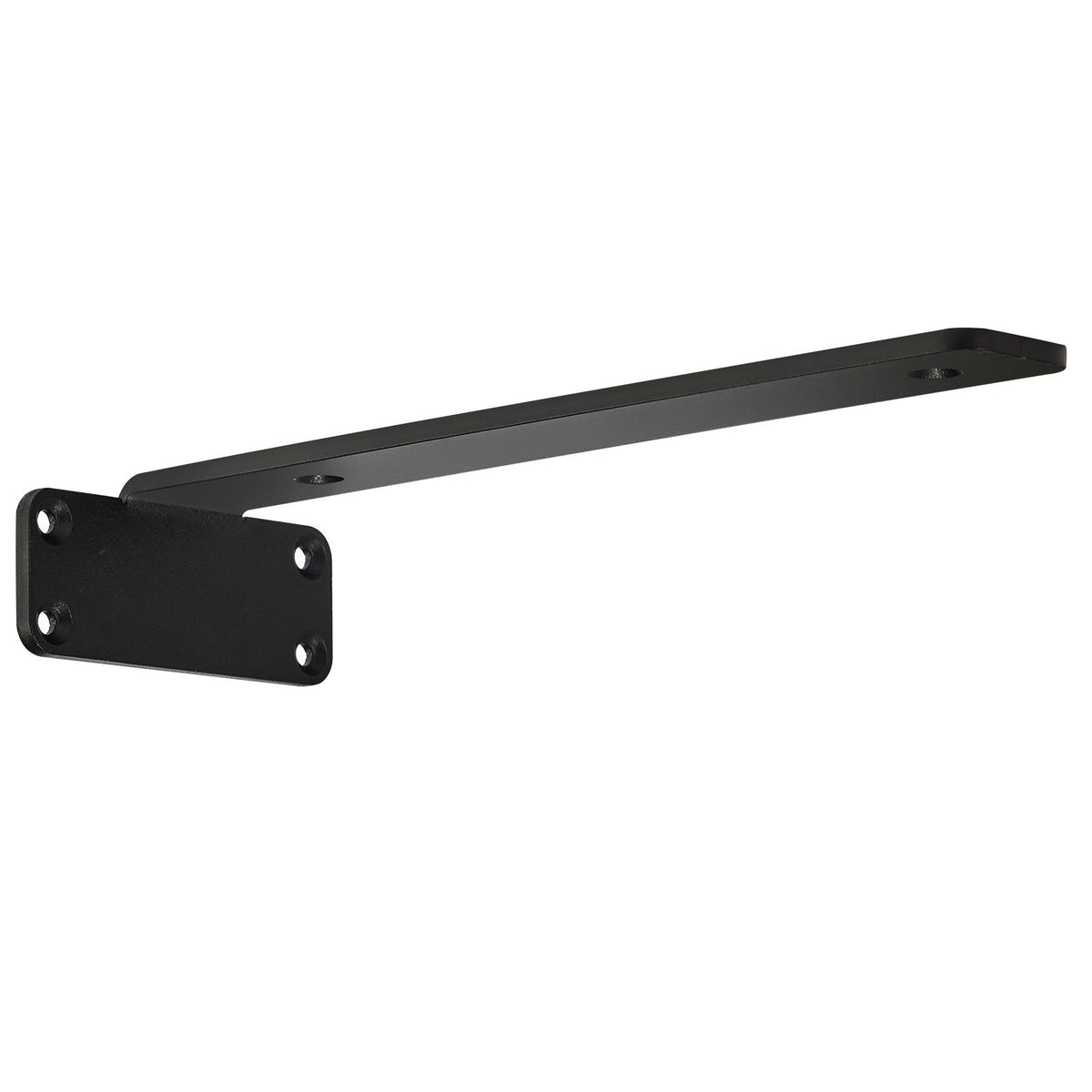6PCS Heavy Duty Floating Shelf Brackets 16cm Black Steel Wall Mount