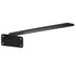 6PCS Heavy Duty Floating Shelf Brackets 16cm Black Steel Wall Mount