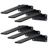 Shelf Bracket, 16cmL x 10cmW x 4.5cmH 6 Pcs, Heavy Duty Floating Shelf Brackets, Brackets for Shelves, 5mm Thick Matte Black L Shelf Bracket,Steel Shelving Brackets with 72.6 kg Load Capacity