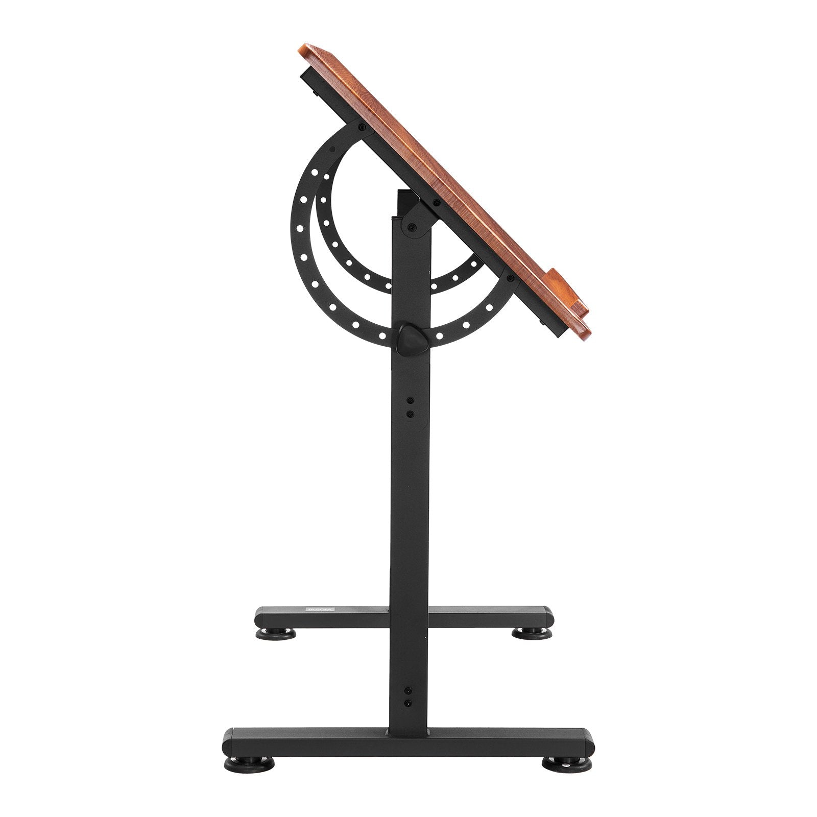 Drafting Table Adjustable 0°–90° Tilt Wooden Drawing Desk with H-Frame