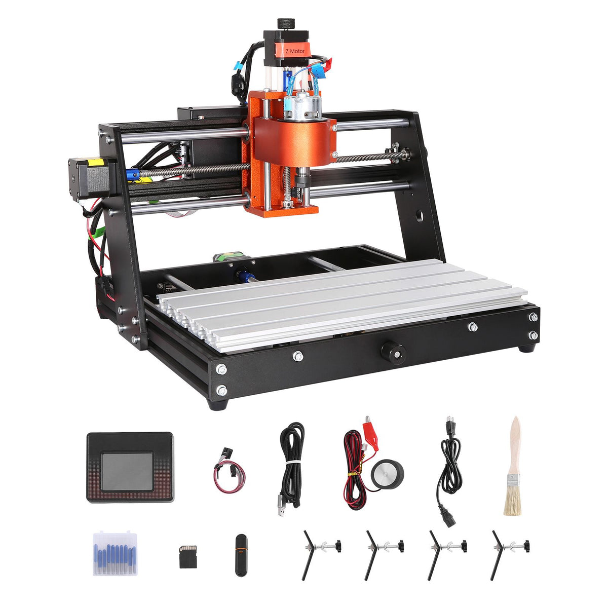 120W CNC Router Machine GRBL 3 Axis Wood Engraving Milling Kit