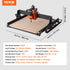 CNC Router Machine, 300W, 3 Axis GRBL Control Wood Engraving Carving Milling Machine Kit, 15.75 x 15.75 x 2.36 in / 400 x 400 x 60 mm Working Area 1200 RPM for Wood Acrylic MDF PVC Plastic Foam