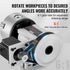 Dividing Head, K11-100mm 3-Jaw Chuck, CNC Router Milling Machine Rotational Axis 4th Axis A Axis Indexing Head, 65 mm Center Height MT2 Tailstock 6:1 Gear Ratio, Universal for Engraving