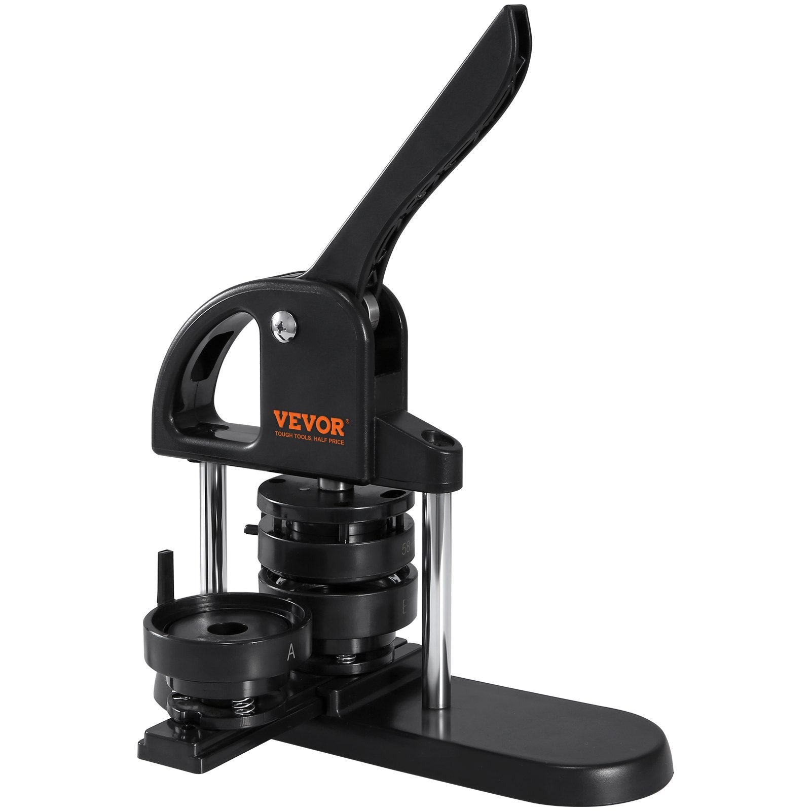 Button Maker Machine, 1/1.25/2.28 inch(25/32/58mm) 3-in-1 Pin Maker, Installation-Free Badge Punch Press Kit, Button Making Supplies with 300pcs Button Parts, Circle Cutter, Magic Book