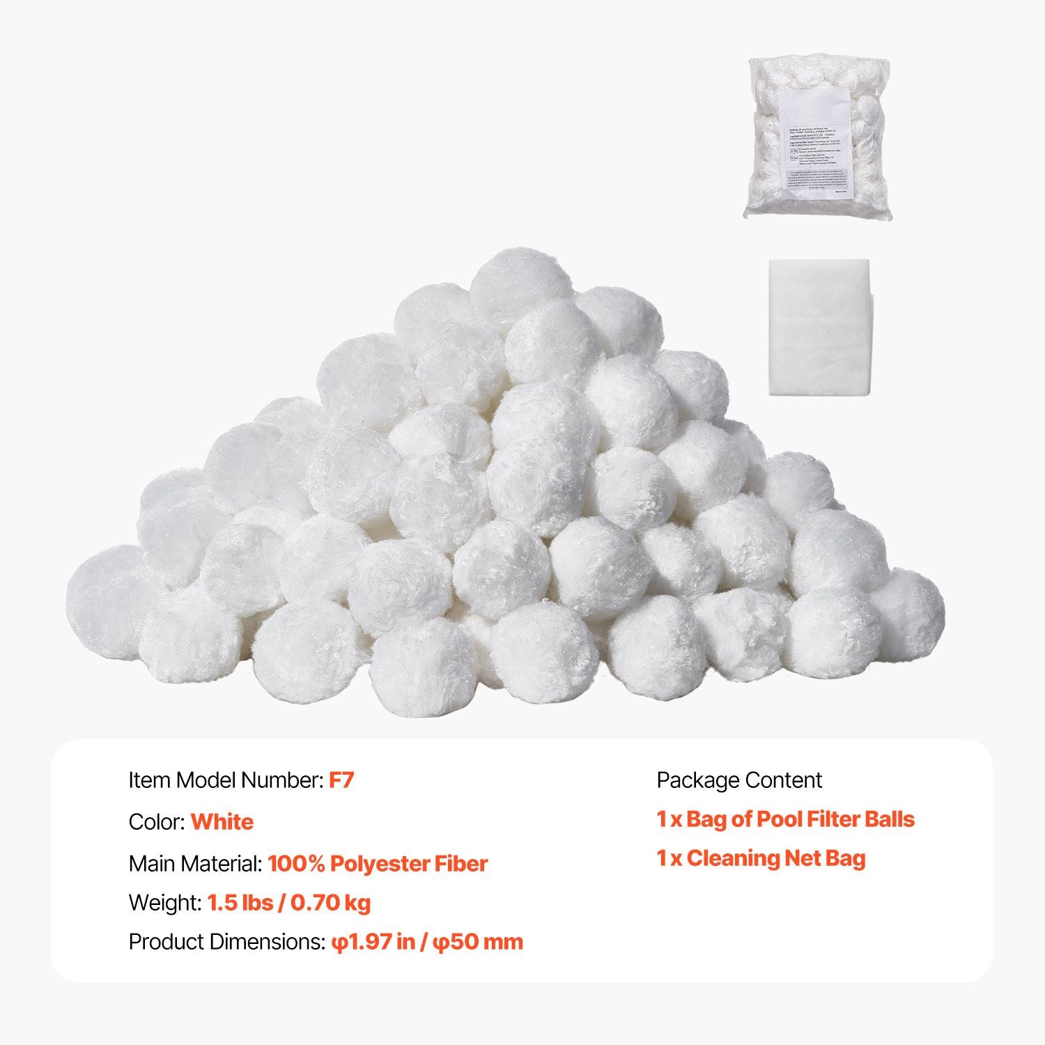 Pool Filter Balls for Sand Filter Pump 0.7 kg Reusable for Swimming Pool