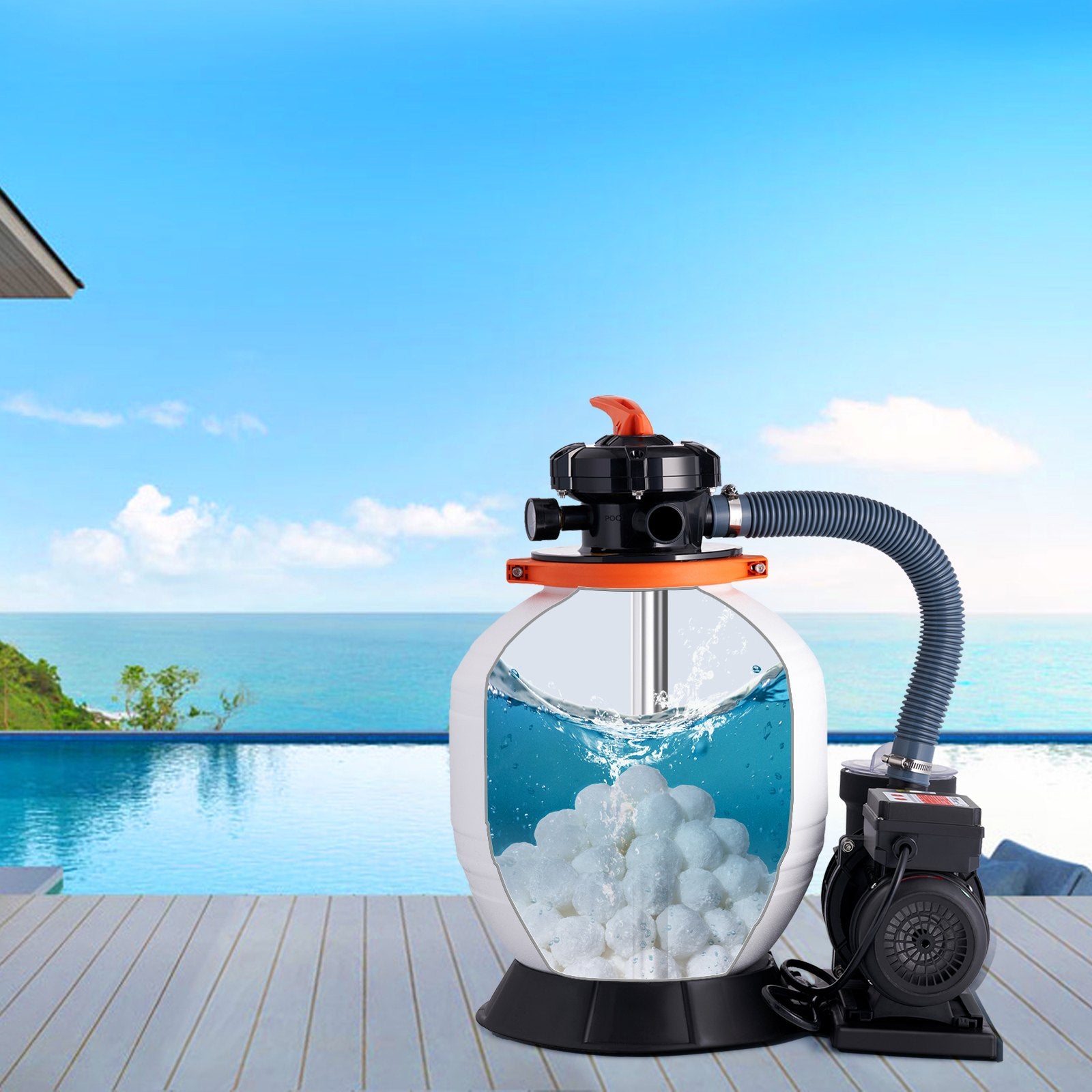 Pool Filter Balls for Sand Filter Pump 1.56 kg Reusable for Swimming Pool
