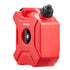 Fuel Container, 5 L, Gas Can with Spout and Lockable Bracket, 15 L/min Max Flow Rate, Secure & Leak-proof, Portable Flat Fluid Container for Most Cars Motorcycle ATV UTV, Red