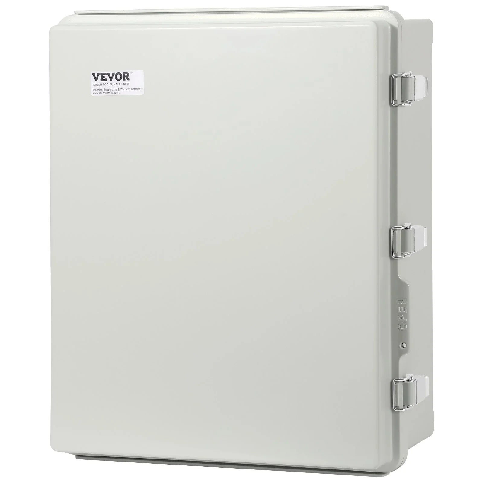 Outdoor Electrical Junction Box, 350 x 250 x 150 mm, ABS Plastic Electrical Enclosure Box with Hinged Cover Stainless Steel Latch, IP67 Dustproof Waterproof for Outdoor Electrical Projects