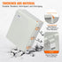 Outdoor Electrical Junction Box, 350 x 250 x 150 mm, ABS Plastic Electrical Enclosure Box with Hinged Cover Stainless Steel Latch, IP67 Dustproof Waterproof for Outdoor Electrical Projects