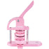 Button Maker, 1/1.25/2.28 inch(25/32/58mm) 3-IN-1 Pin Maker, 300pcs Button Parts, Button Maker Machine with Panda Magic Book, Ergonomic Arc Handle Punch Press Kit, For Children DIY Gifts, Pink