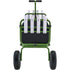 Beach Fishing Cart, 136kg Load Capacity, Foldable Fish and Marine Cart with Four 280mm Big Wheels Rubber Balloon Tires, Heavy-Duty Steel Pier Wagon Trolley with 8 Rod Holders for Picnic