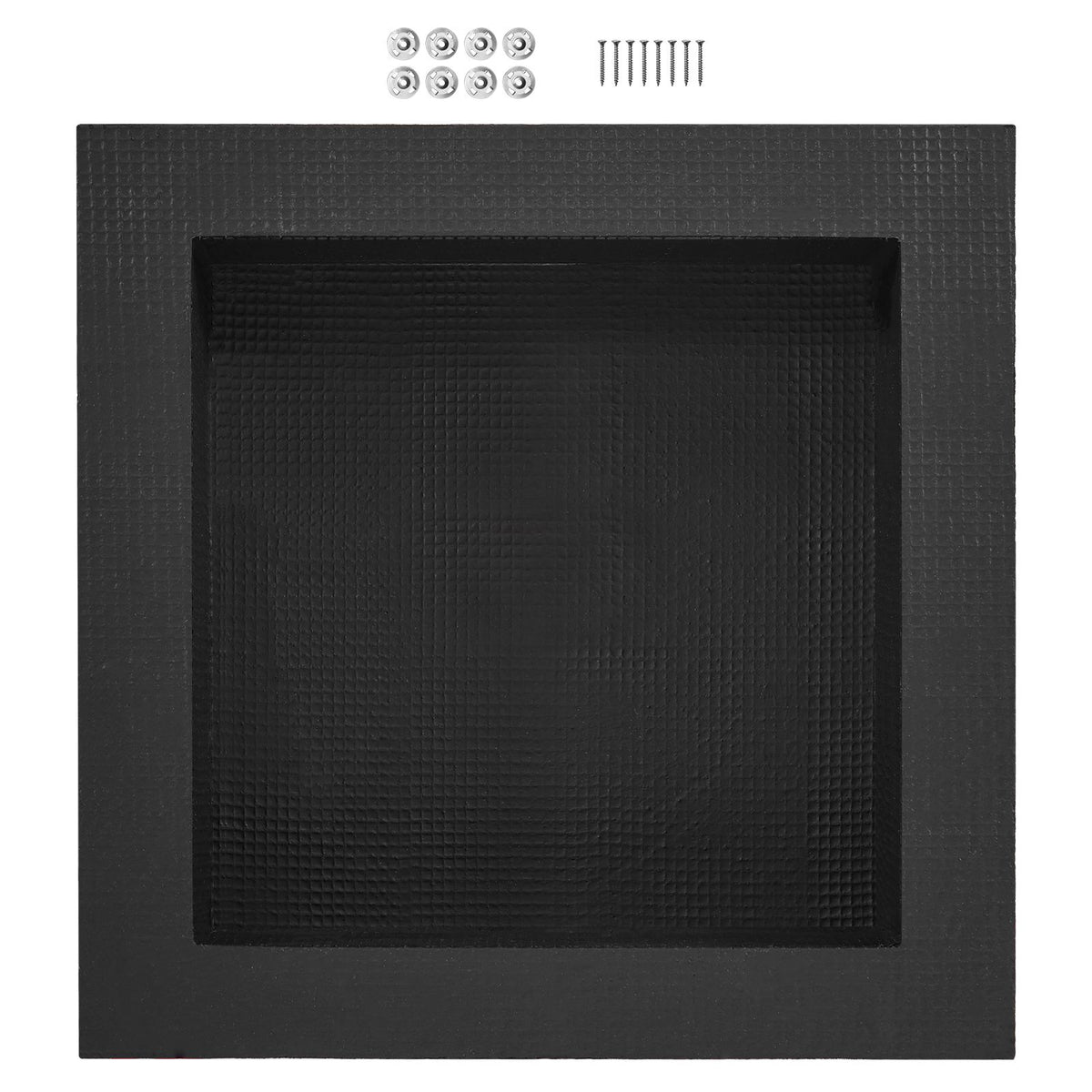 Tile-Ready Shower Niche 40.64x40.64cm Recessed Wall Shelf, Black Colour