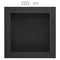 Tile-Ready Shower Niche 40.64x40.64cm Recessed Wall Shelf, Black Colour
