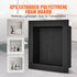 Tile-Ready Shower Niche 40.64x40.64cm Recessed Wall Shelf, Black Colour