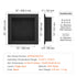 Tile-Ready Shower Niche 40.64x40.64cm Recessed Wall Shelf, Black Colour