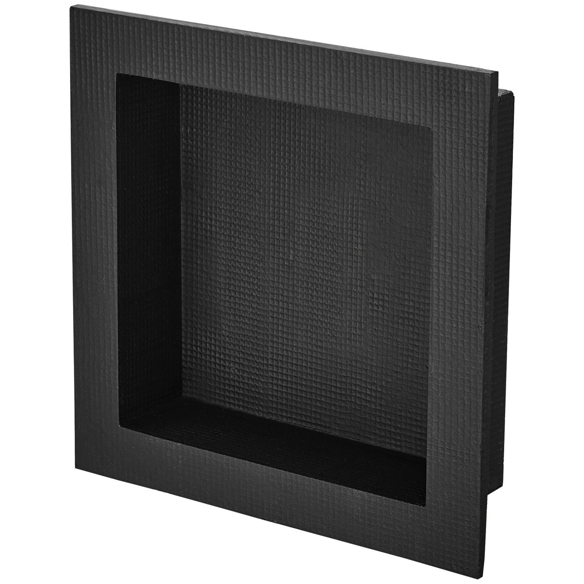 Tile-Ready Shower Niche 40.64x40.64cm Recessed Wall Shelf, Black Colour